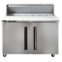 48" Centerline by Traulsen 2 Solid Doors Sandwich/Salad Prep Table CLPT-4812-SD-LR | SKU: TBL-CLPT-4812-SD-LR