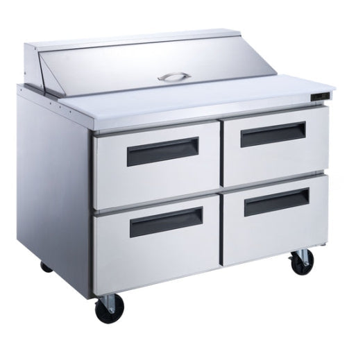 New Air  60" Refrigerated Salad/Sandwich Prep Table NPT-60SA-4D | SKU: CLR-NPT-60SA-4D