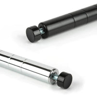 Chrome/Black Epoxy Wire Shelf Poles (Set of 4) - Various Sizes | SKU: SHF-WSP32B