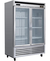54" Kool-It Signature Double Glass Door Display Cooler 44 Cu.Ft. KBSR-2G | SKU: CLR-KBSR-2G