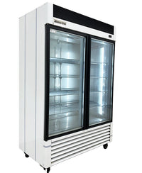55" Alaska-Line Reach in 2 Glass Door Freezer 50 Cu.Ft HIT-408 | SKU: FRZ-HIT-408