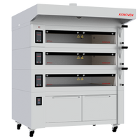 Konoven Electric Deck Oven Standing with Hood & Proofer Digital Utility Panel STILL 120x80 -3 | SKU: OVN-STILL-120X80-3