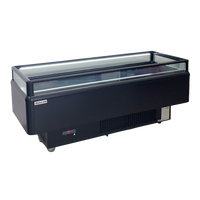 Alaska Line 82'' Dual Temperature Open Display Island Freezer, Cooler HIT-605 | SKU: FRZ-HIT-605
