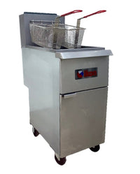 Ikon Natural Gas Fryer Floor Model 40-55lbs Capacity, - 120,000 BTU IGF-40/50 NG | SKU: FRY-IGF-40-50-NG