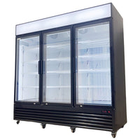 78'' Alaska-Line Three Door Glass Freezer 54 Cu.Ft. HIT-807 | SKU: FRZ-HIT-807-78IN