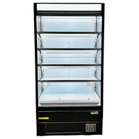 Alaska-Line 39" Open Air Cooler Display Merchandise Refrigeration – 12.3 Cu. Ft. Capacity – HIT-42 | SKU: CLR-HIT-42