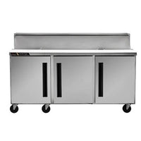 72" Centerline by Traulsen 3 Solid Doors Sandwich/Salad Prep Table CLPT-7220-SD-LRR | SKU: TBL-CLPT-7220-SD-LRR