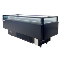 Alaska Line 82'' Dual Temperature Open Display Island Freezer, Cooler HIT-605 | SKU: FRZ-HIT-605