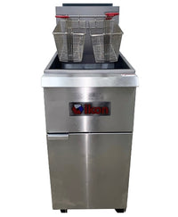 Ikon Natural Gas Floor Fryer  35-40 lb. Capacity, - 90,000 BTU IGF-35/40 NG | SKU: FRY-IGF-35-40-NG