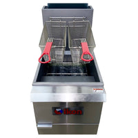 Ikon Natural Gas Floor Fryer  35-40 lb. Capacity, - 90,000 BTU IGF-35/40 NG | SKU: FRY-IGF-35-40-NG