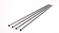 Chrome/Black Epoxy Wire Shelf Poles (Set of 4) - Various Sizes | SKU: SHF-WSP32B