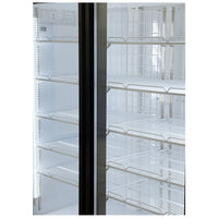 Alaska Line 53" Double Glass Door Freezer 49.4 Cu.Ft. Capacity with Black Frame HIT-800 | SKU: FRZ-HIT-800