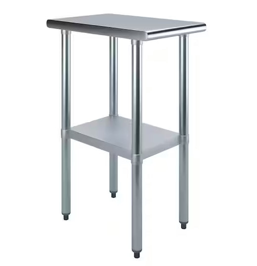 Stainless Steel Worktable 24"x15" M-2415-NB | SKU: W2M-M-2415-NB