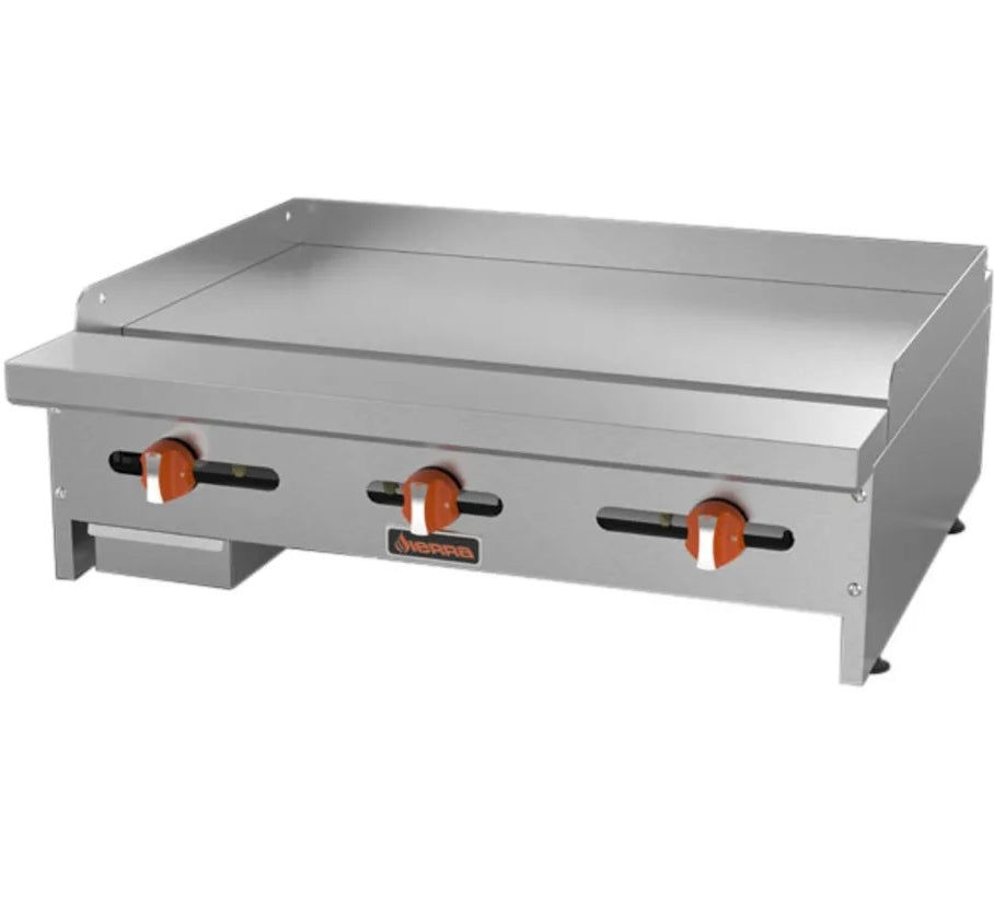 Sierra Range 36" Gas Manual Flat Griddle SRMG-36 | SKU: GRD-SRMG-36