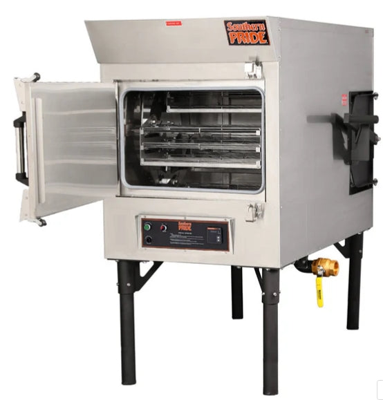 Southern Pride Natural Gas‐Fired Wood Burning Rotisserie Smoker MLR-150 | SKU: ROT-MLR-150
