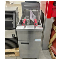 Mondeo Natural Gas 30-45lbs., 90.000 BTU Floor Fryer MD-F3-NG | SKU: FRY-MD-F3-NG