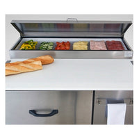 68" Pro-Kold Refrigerated Double Door Pizza Prep Table PTP-11 | SKU: CLR-PTP-11