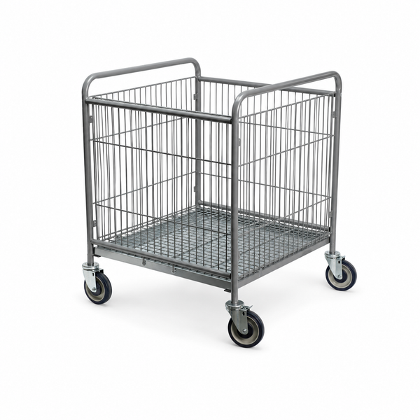 Cart, bottle return, removable bottom tray