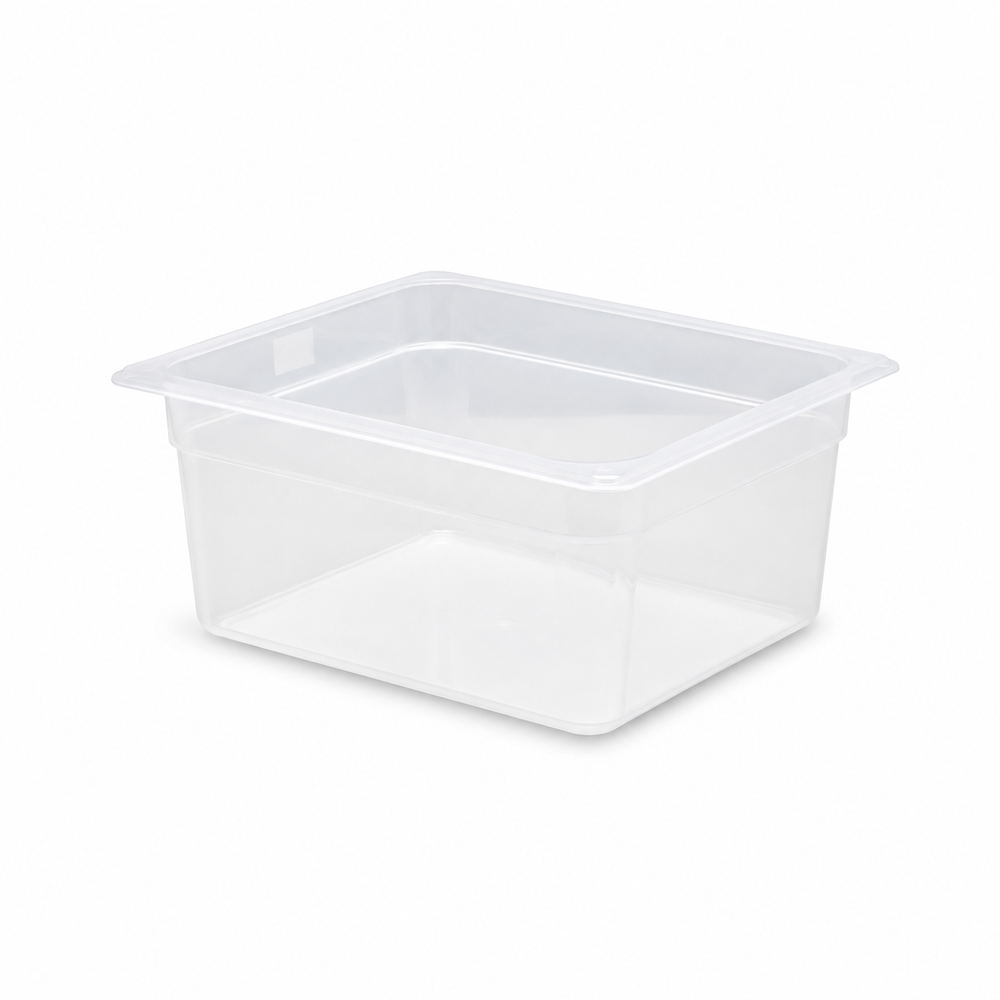 Bac alimentaire, ½ taille, 30 x 25 x 15 cm, translucide