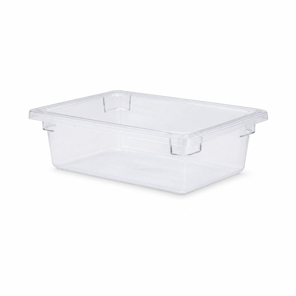 Storage container, food, polycarbonate, clear, 18 x 12 x 6 in