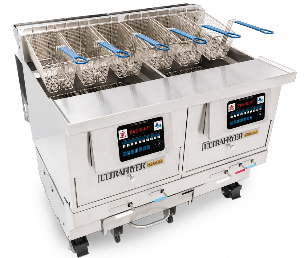 Ultra Fryer - Two Vat Commercial Gas/Propane Fryer B-P30-14-2-UCP | SKU: FRY-B-P30-14-2-UCP