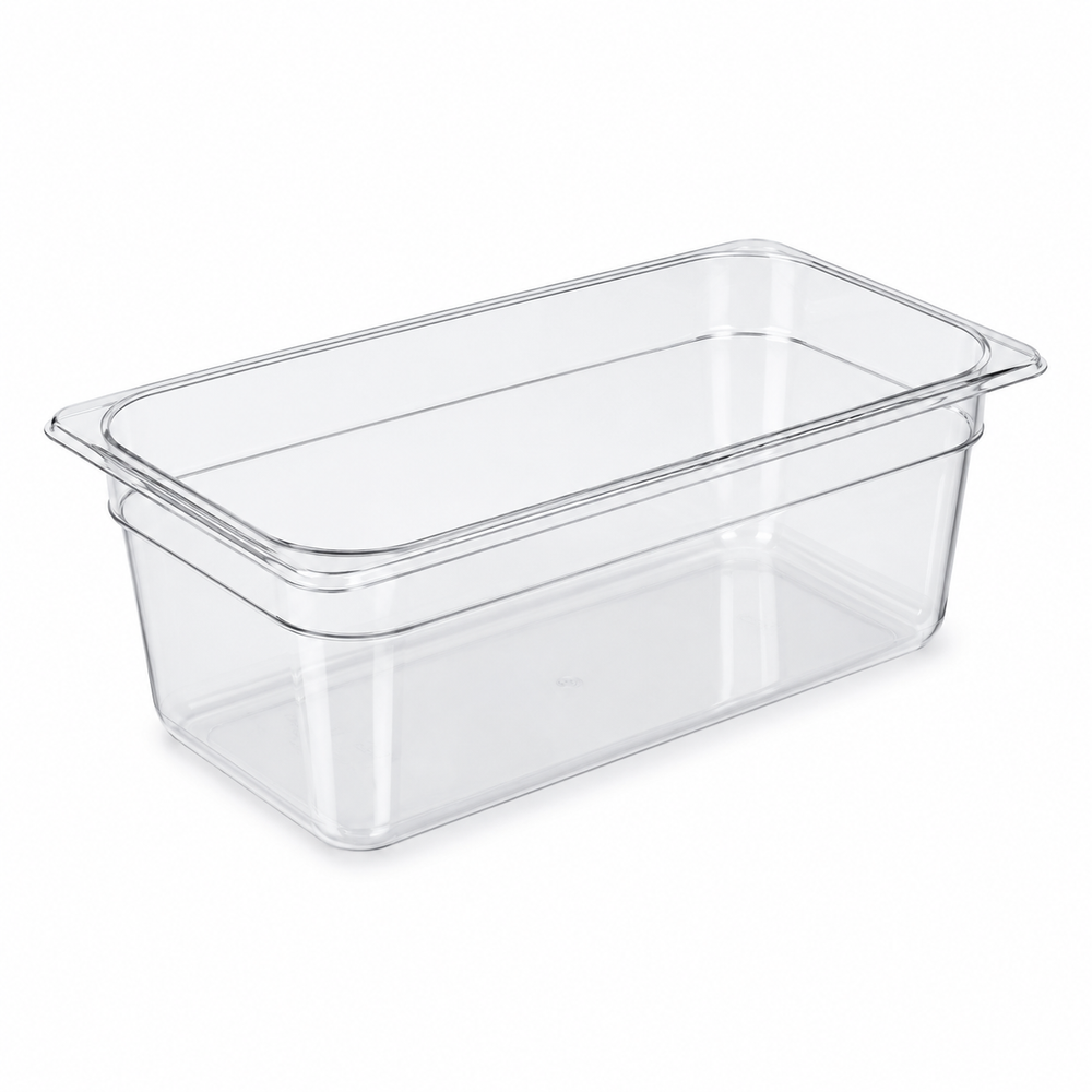 Clear food pan, 1/3 size, 6 in deep