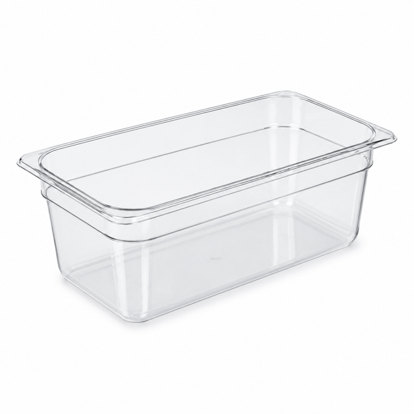 Clear food pan, 1/3 size, 6 in deep