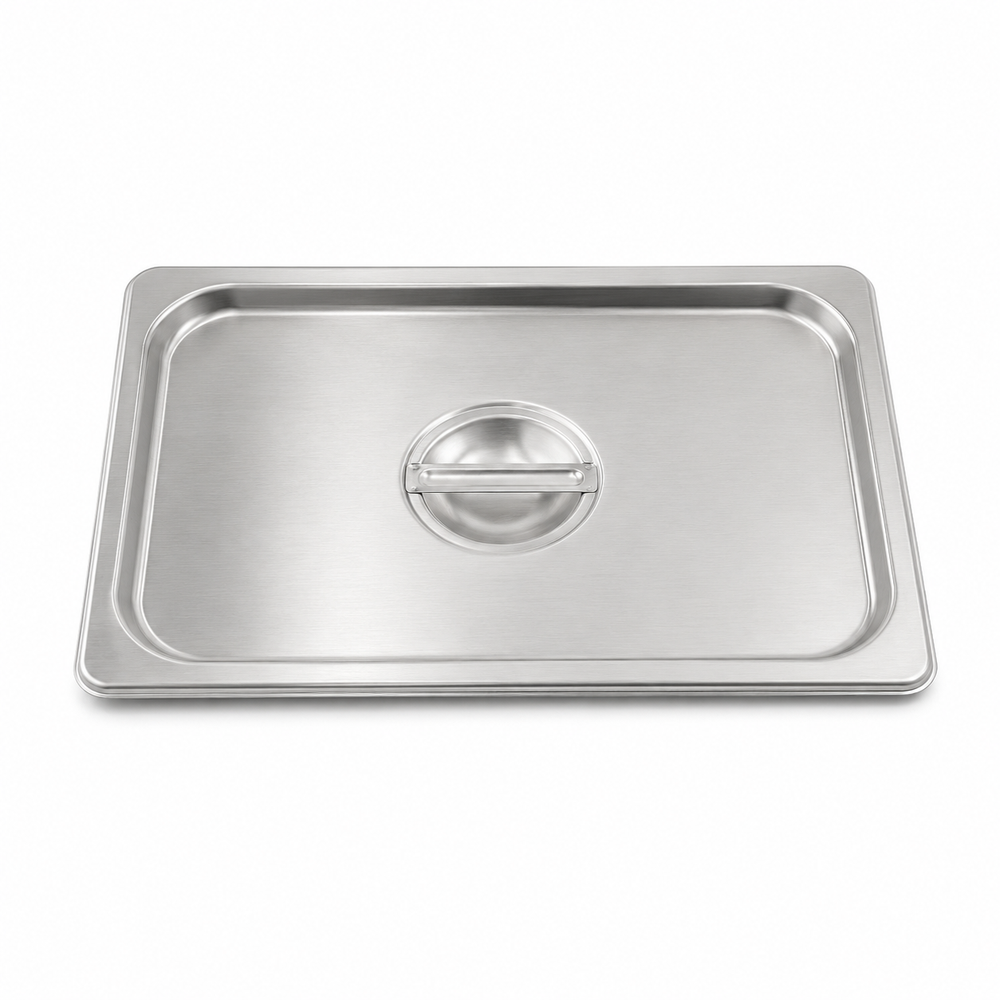 Stainless steel cover for full size stainless pan, 12 x 20 in
