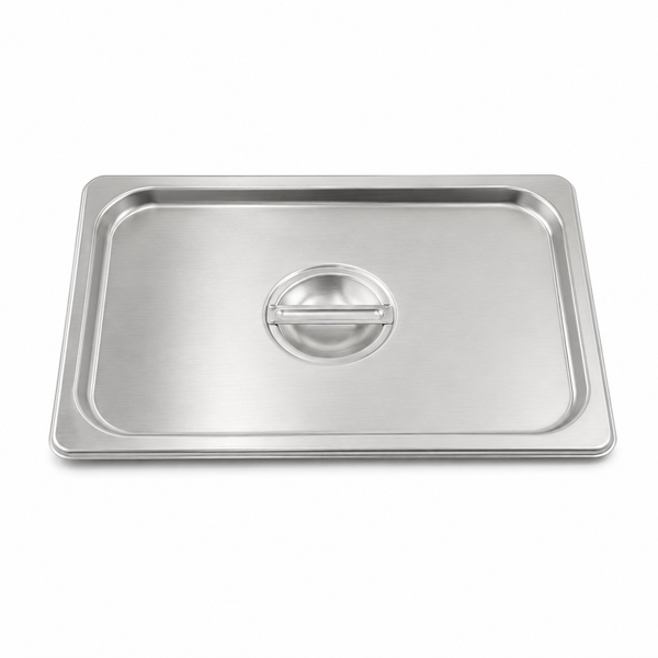 Stainless steel cover for full size stainless pan, 12 x 20 in