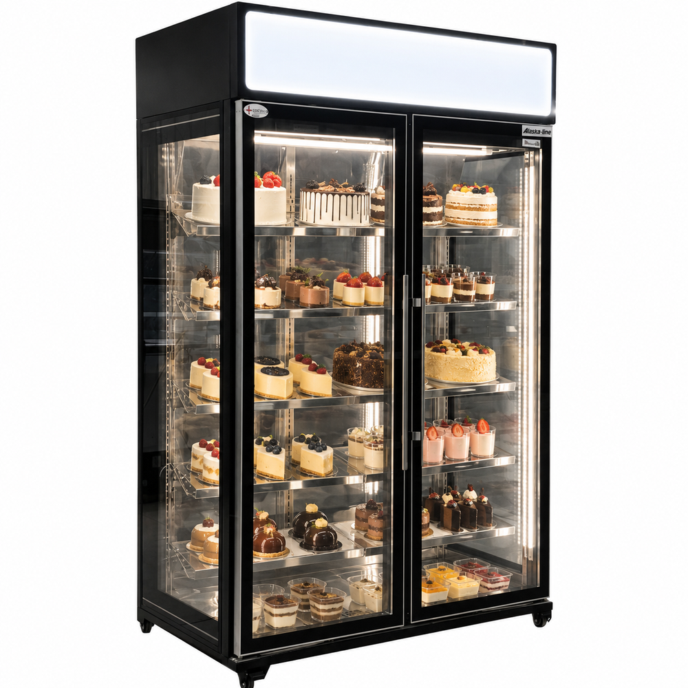 Alaska-Line 54'' Bakery Showcase Cooler – Premium Cooling System for Bakery HIT-827 | SKU: CLR-HIT-827-54IN