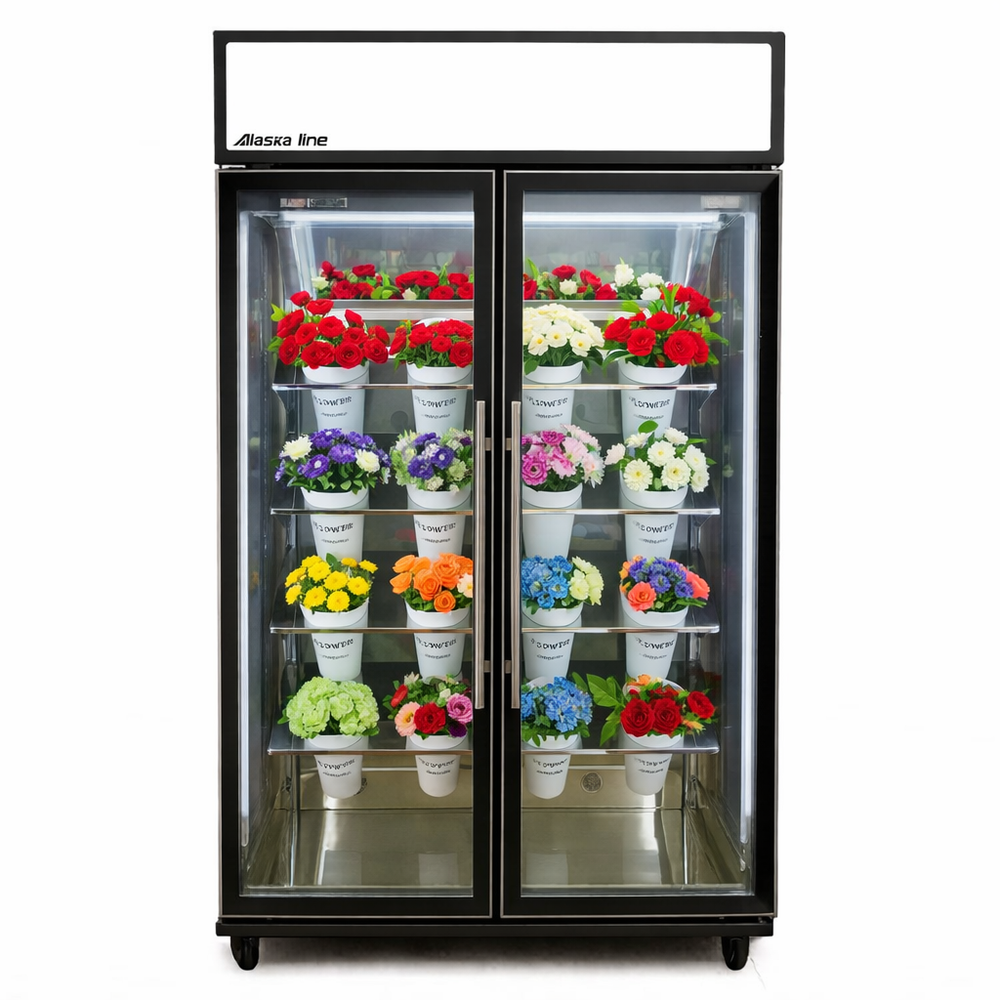 Alaska-Line Floral Showcase Refrigerator 54'' - Special Cooling System For Flowers 53.4 Cu.Ft. HIT-809 | SKU: CLR-HIT-809