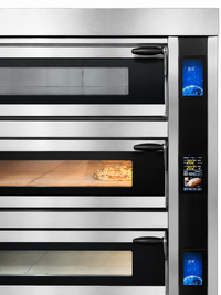 Alaska-Line 73'' Electric Bakery Three Deck Oven with Steam Injection HIT-445 | SKU: OVN-HIT-445