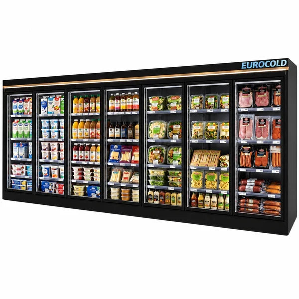 EuroCold 7 Glass Door Supermarket Cooler, Remote or Self Contain EUC-7 | SKU: CLR-EUC-7