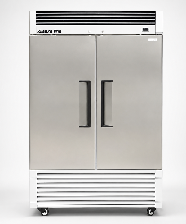 54'' Alaska-Line Reach in Double Solid Door Cooler 50 Cu.Ft., HIT-406 | SKU: CLR-HIT-406