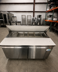 Danair PRT-2-60-HC 60” Commercial Refrigerated Prep Table – 2 Doors – Stainless Steel -Used