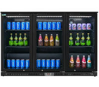 53'' Alaska-Line Back Bar Three Door Cooler Sliding Door HIT-24S | SKU: CLR-HIT-24S
