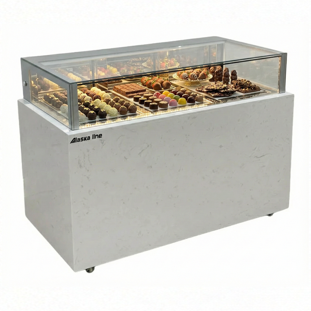Alaska Line 59'' Chocolate Display Case HIT-418 | SKU: DSP-HIT-418