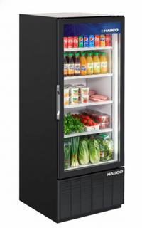 Habco 24" 4-Shelf Single Glass Door Refrigerated Merchandiser ESM12HC | SKU: CLR-ESM12HC