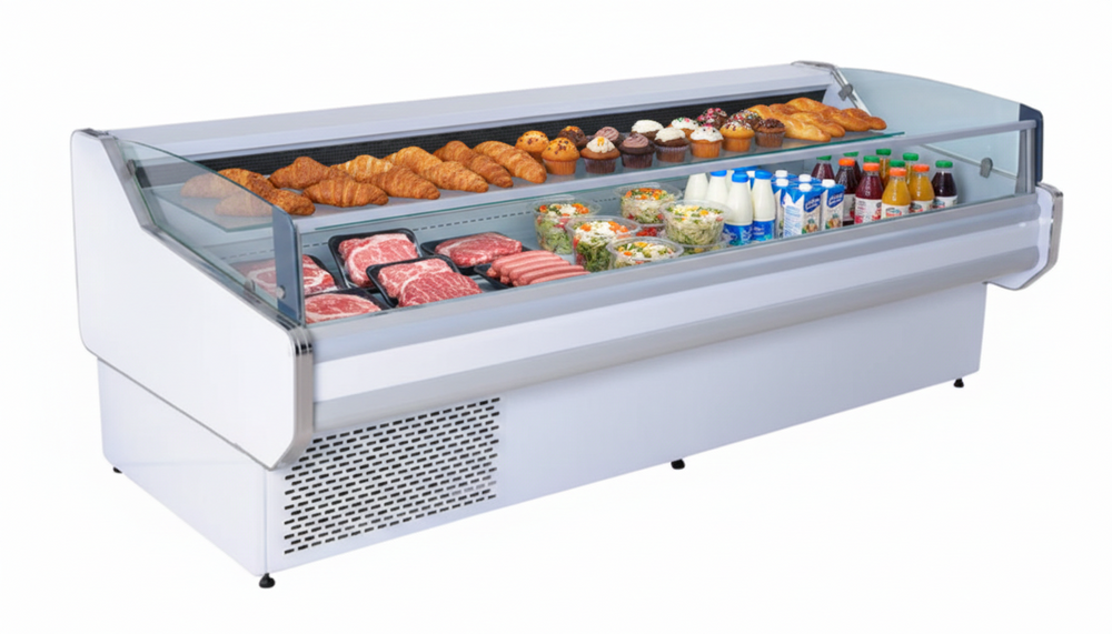 Alaska Line 150.7” Open Air Grab & Go Cooler Plug-In HIT-186C | SKU: CLR-HIT-186C