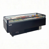 Alaska Line 82'' Dual Temperature Open Display Island Freezer, Cooler HIT-605 | SKU: FRZ-HIT-605