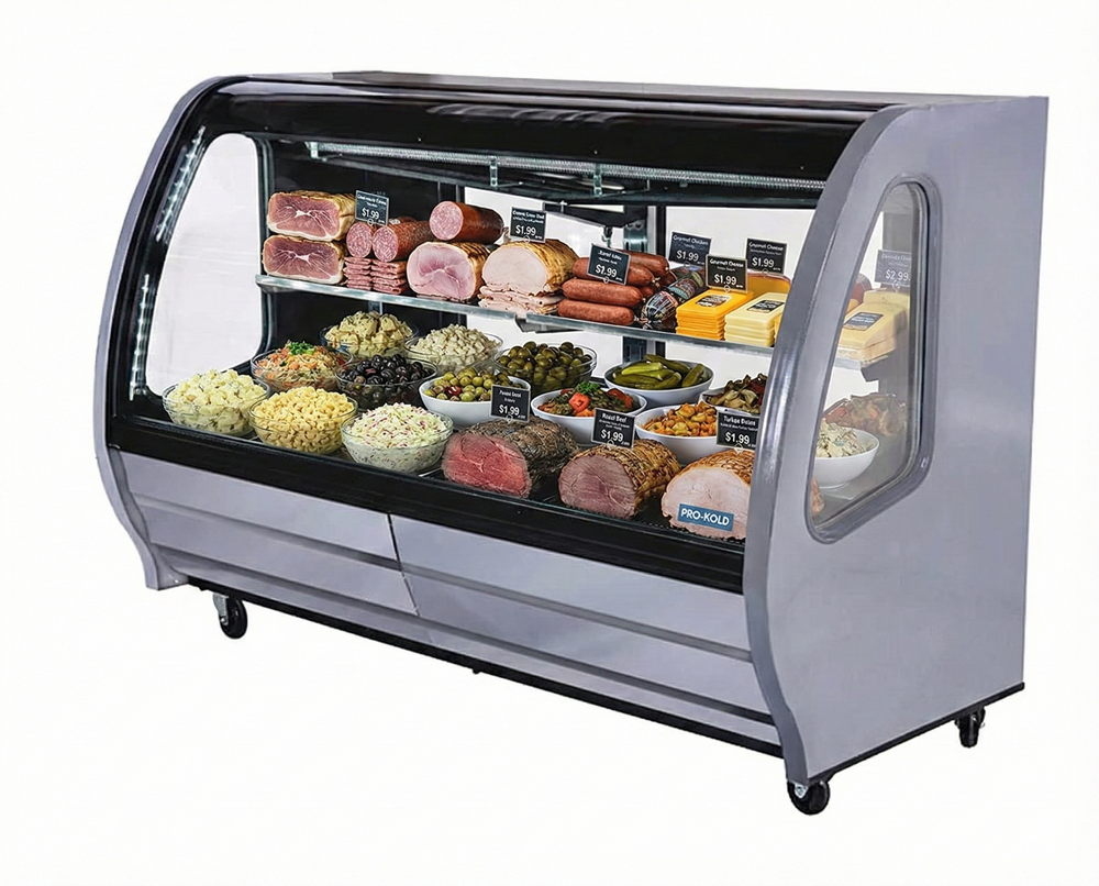 74'' Pro-Kold Deli Case Stainless Steel 28 Cu.Ft DDC-80SS | SKU: PDC-DDC-80SS