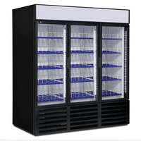 QBD 78.1" Triple Glass Slide Door Cooler CD69-HC | SKU: CLR-CD69-HC