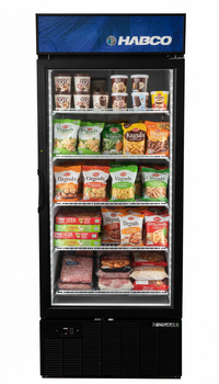 Habco 30.5" Bottom Mount One Glass Door Merchandising Freezer SF28HCBXM | SKU: FRZ-SF28HCBXM