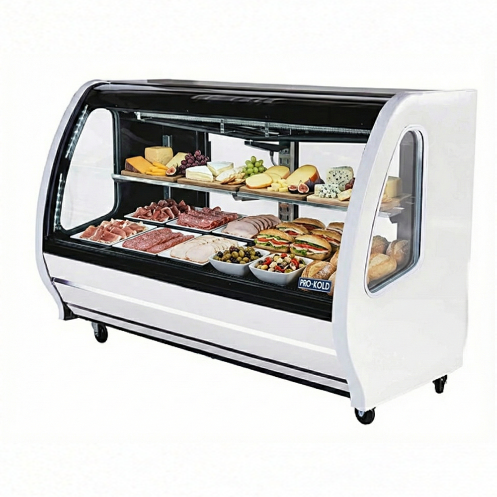 74'' Pro-Kold Deli & Merchandise Display Case White 28 Cu.Ft - DDC-80W | SKU: DSP-DDC-80W