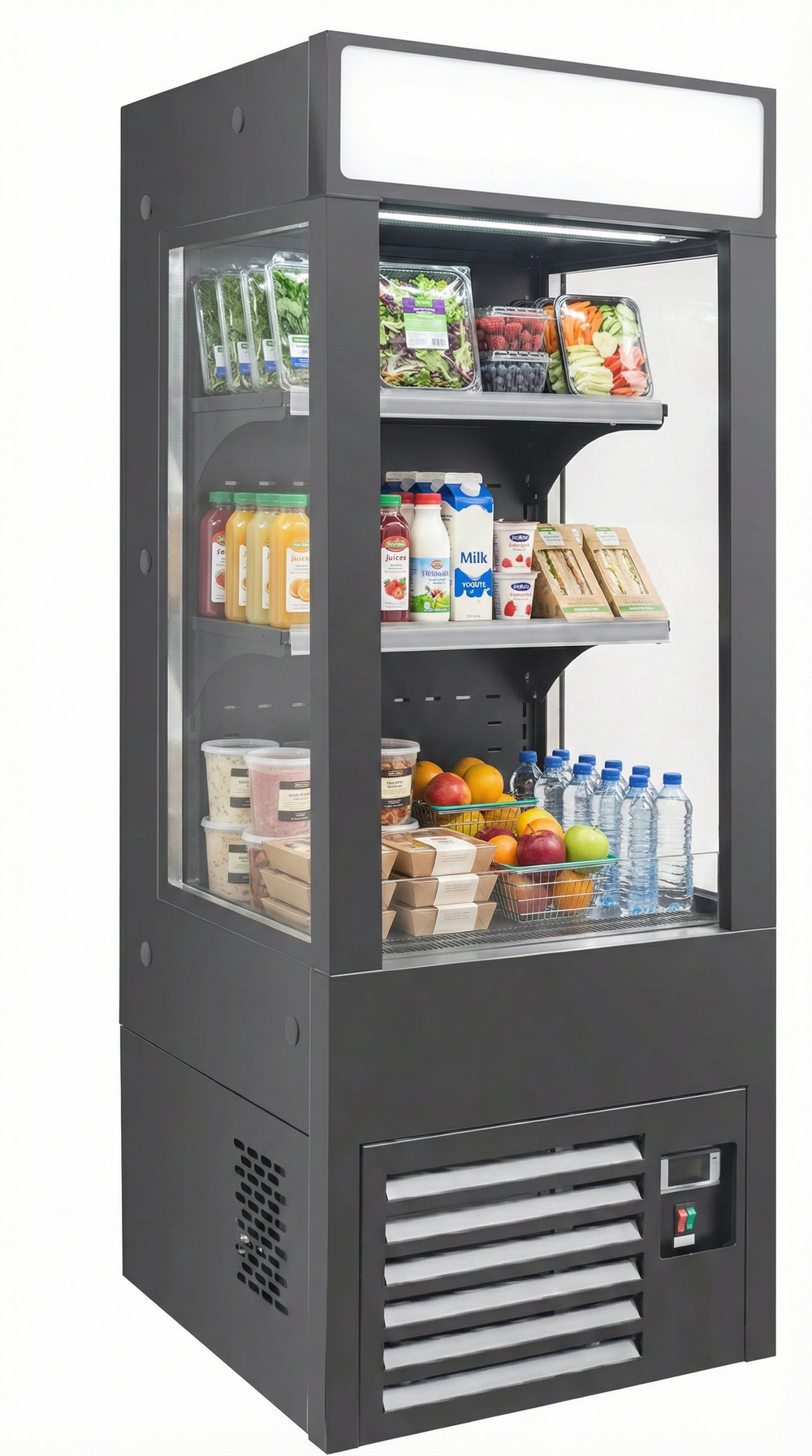 19.6'' Alaska Line Open Air Cooler Store Display Case HIT-49 | SKU: CLR-HIT-49-19P6IN