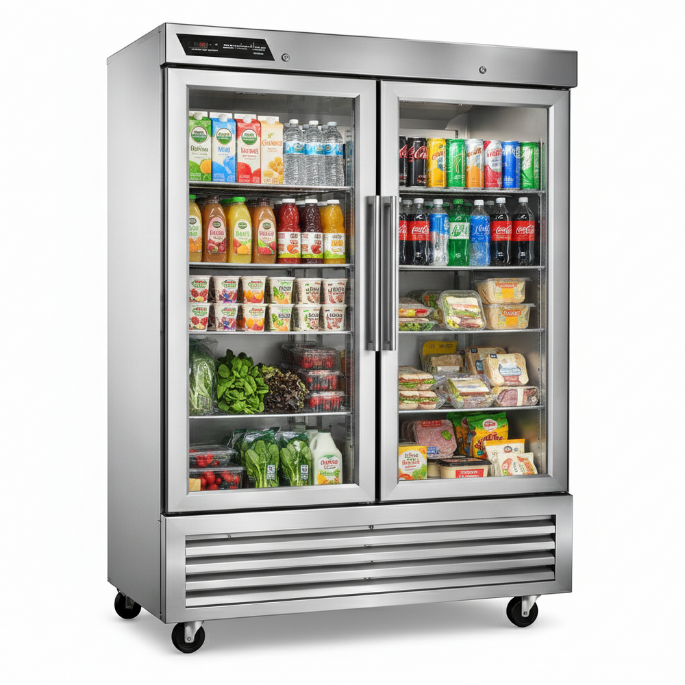 54'' Centerline by Traulsen Half Glass Door Cooler Left/Right Hinge 45.1 Cu.Ft., CLBM-49R-HG-LR | SKU: CLR-CLBM-49R-HG-LR