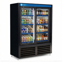 QBD 47" Double Glass Slide Door Cooler CD4160-HC | SKU: CLR-CD4160-HC
