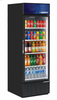 Habco ESM18HC 24" 5-Shelf Single Glass Door Refrigerated Merchandiser | SKU: CLR-ESM18HC