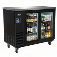 Ikon 49.1" Two Sliding Glass Door Bar Cooler - 12 Cu.Ft. IBB-49-2G-24SD | SKU: CLR-IBB-49-2G-24SD