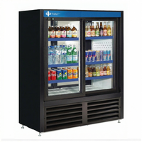 QBD 39.5" Double Glass Slide Door Cooler Pass Thru CD3354CPT-HC | SKU: CLR-CD3354CPT-HC
